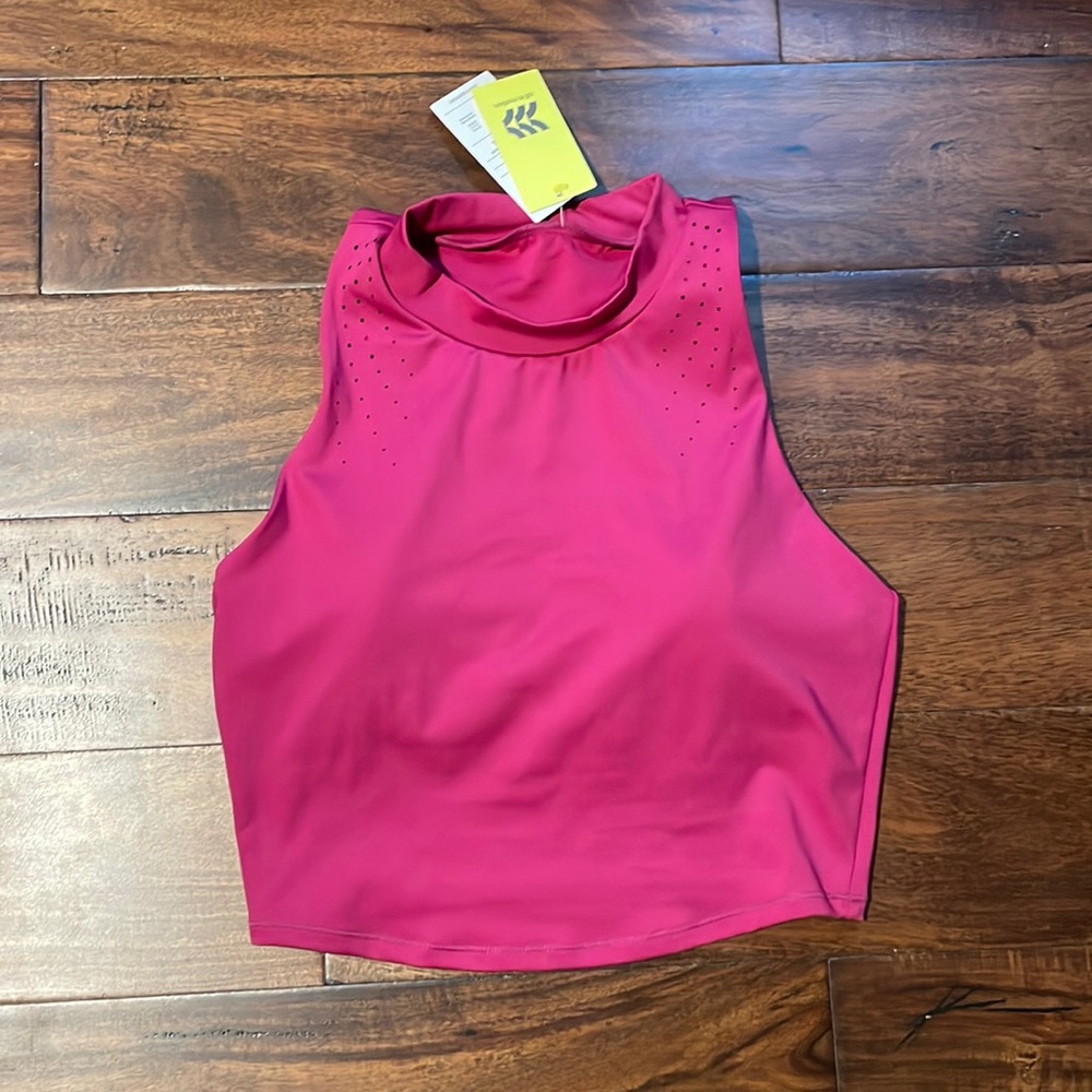 All In Motion Fuchsia Crop Workout Top M